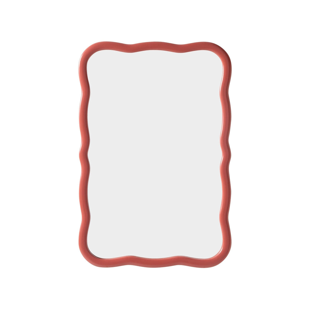 Dusklia - Niamh Wavy Wall Mirror - Terracotta