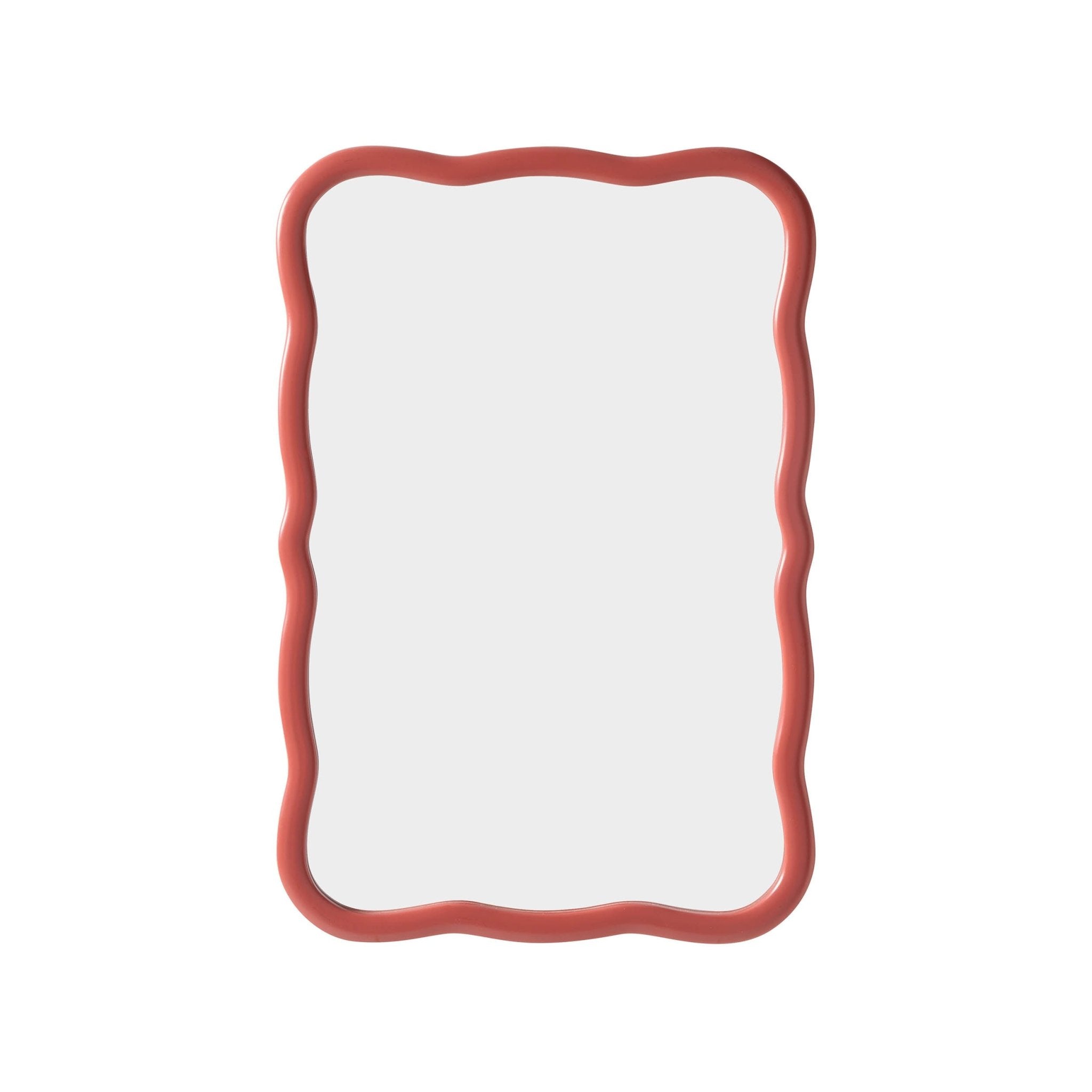Dusklia - Niamh Wavy Wall Mirror - Terracotta