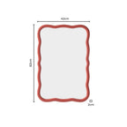 Dusklia - Niamh Wavy Wall Mirror - Terracotta