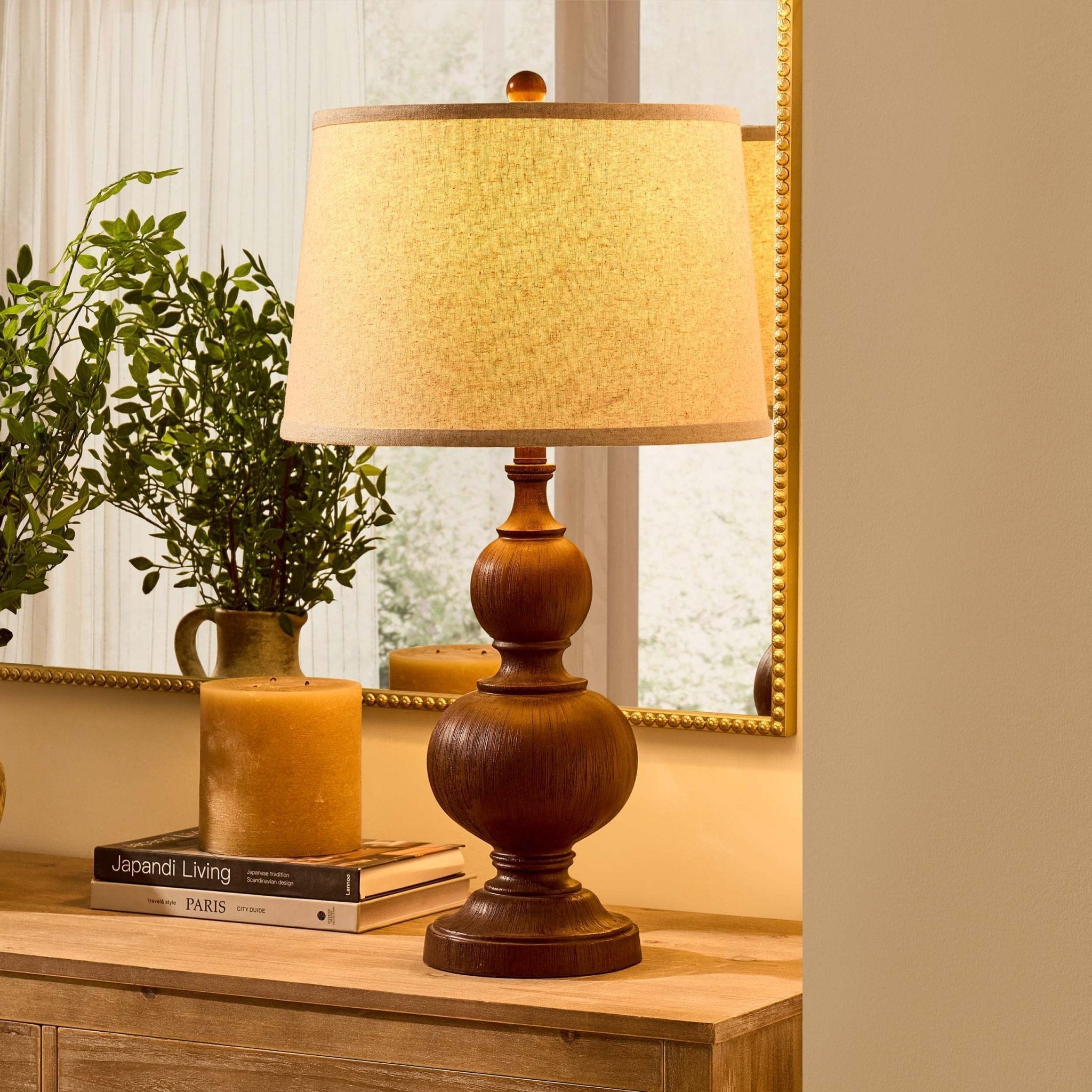 Dusklia - Nina XL Traditional Table Lamp - Natural
