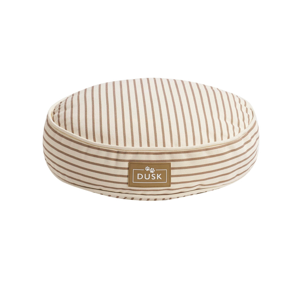 Dusklia - Nola Circle Striped Pillow Bed - Natural