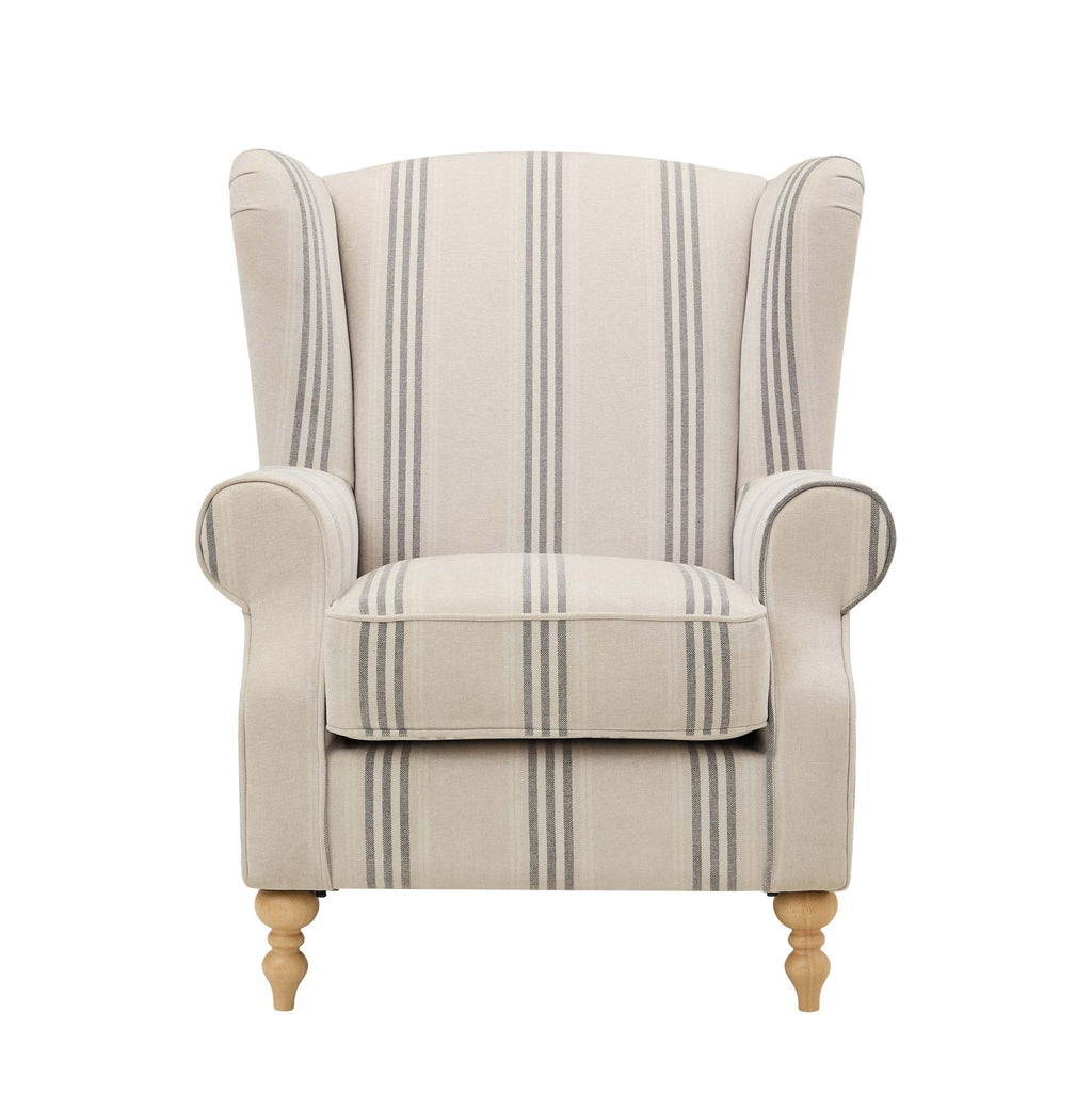 Dusklia - Nora Armchair - Natural Stripe