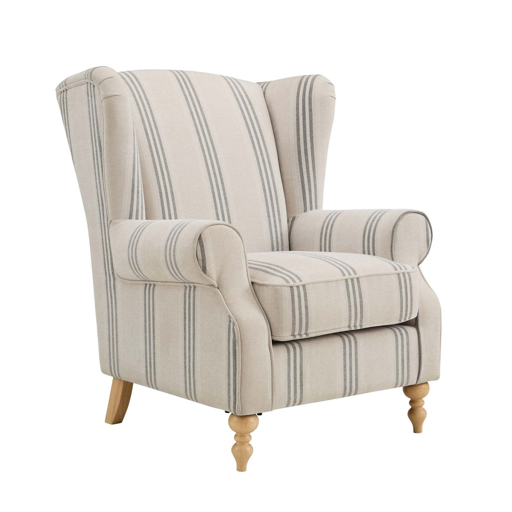 Dusklia - Nora Armchair - Natural Stripe