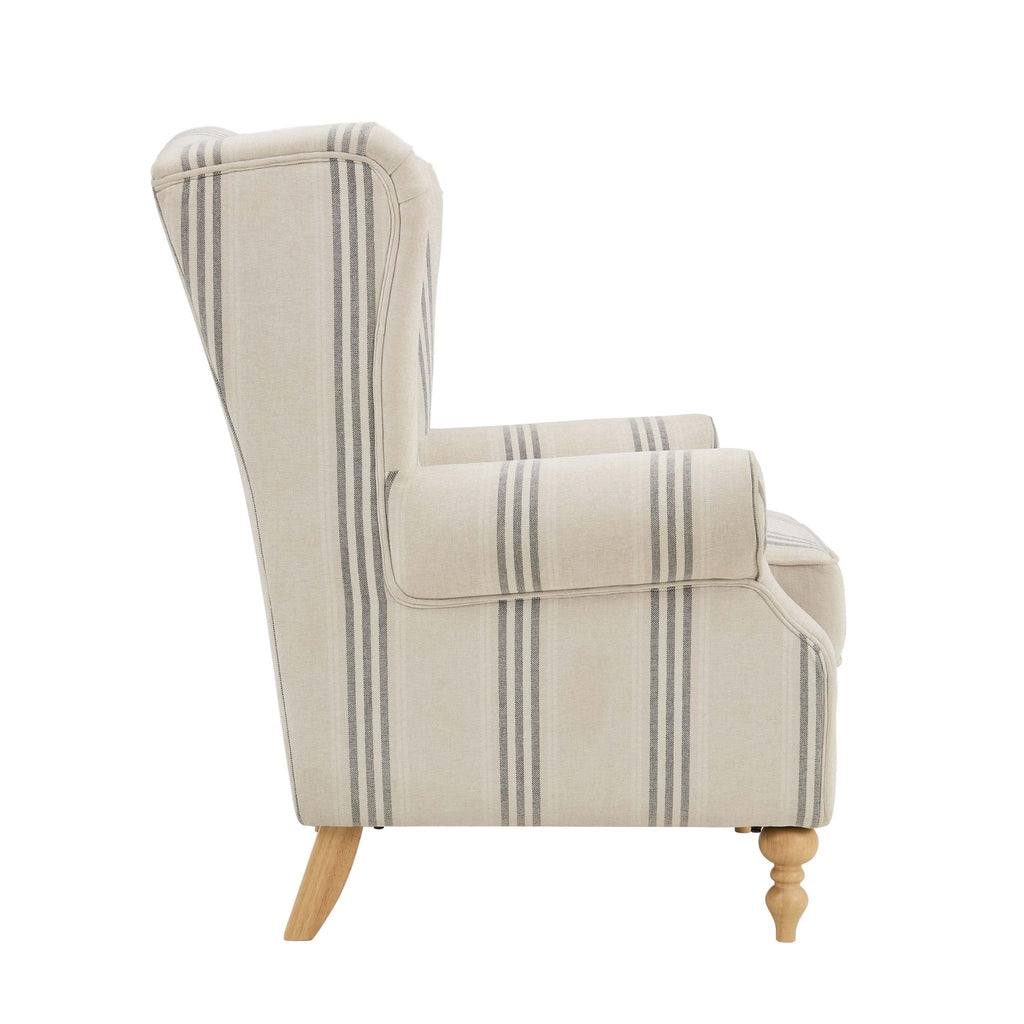 Dusklia - Nora Armchair - Natural Stripe