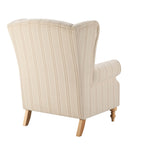 Dusklia - Nora Armchair - Natural Stitched Stripe