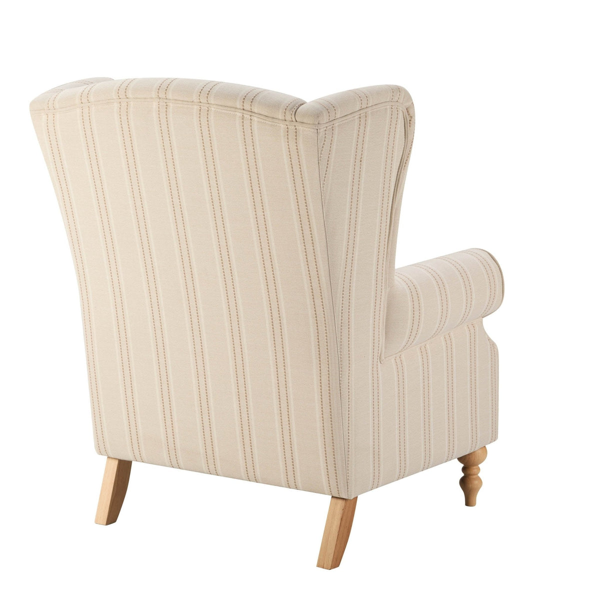 Dusklia - Nora Armchair - Natural Stitched Stripe