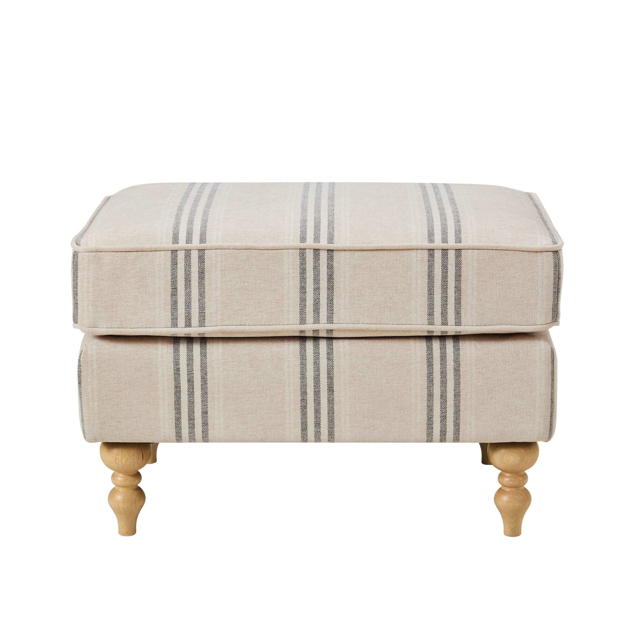 Dusklia - Nora Pouffe - Natural Stripe