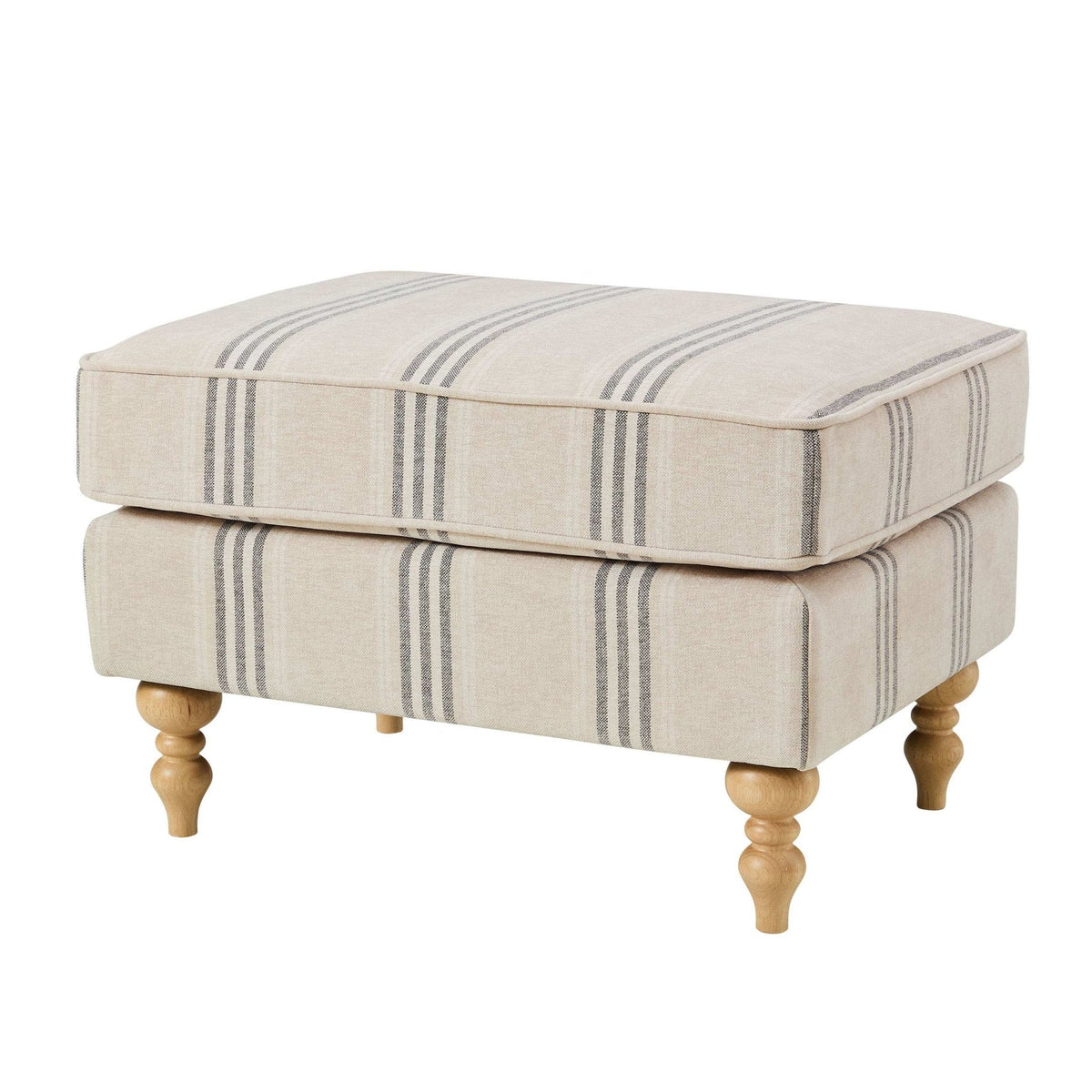 Dusklia - Nora Pouffe - Natural Stripe