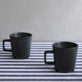 Dusklia - Nori Stoneware Mugs - Charcoal Grey