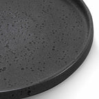Dusklia - Nori Stoneware Set of 4 Dinner Plates - Charcoal Grey