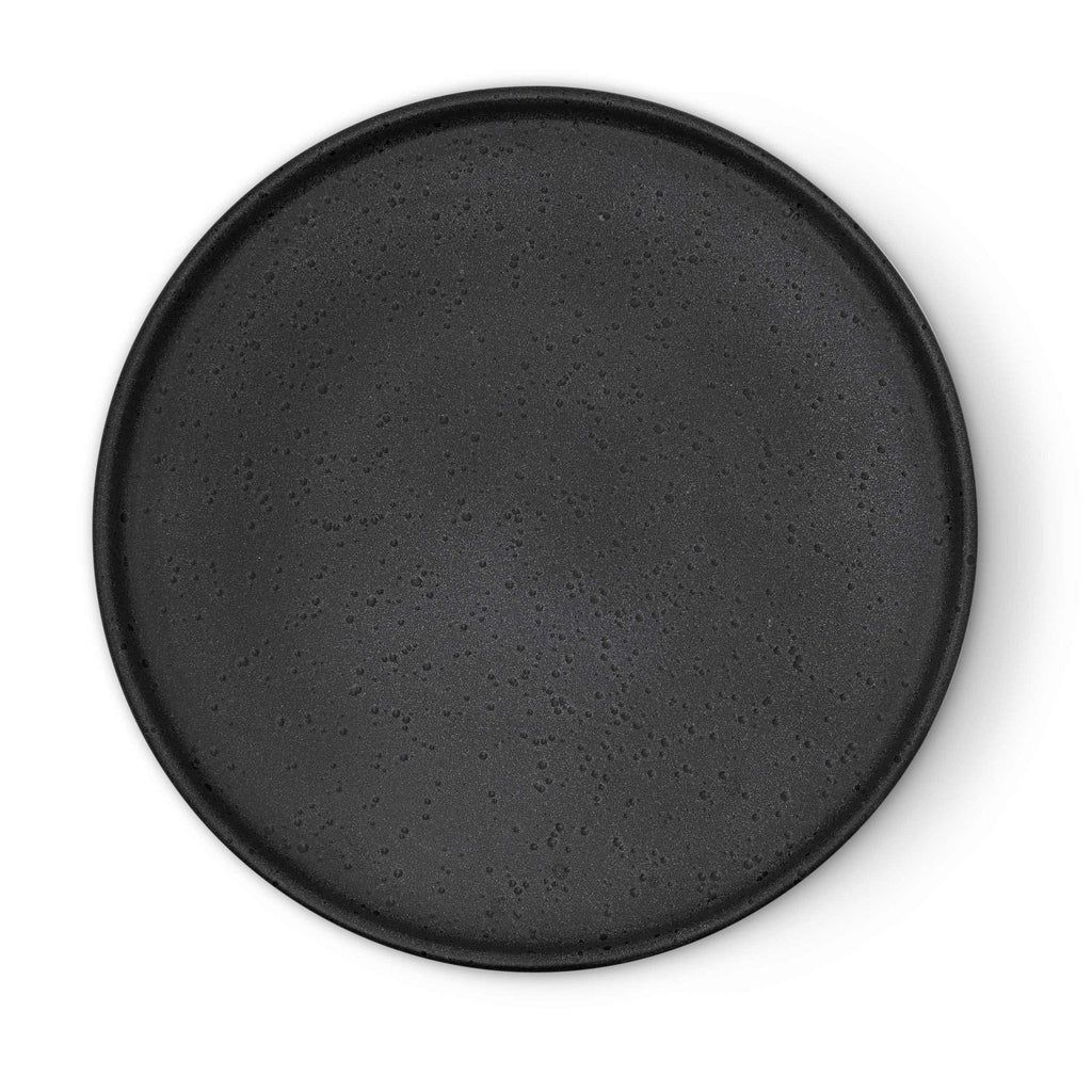 Dusklia - Nori Stoneware Set of 4 Dinner Plates - Charcoal Grey