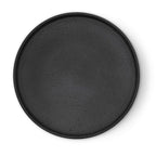 Dusklia - Nori Stoneware Set of 4 Dinner Plates - Charcoal Grey