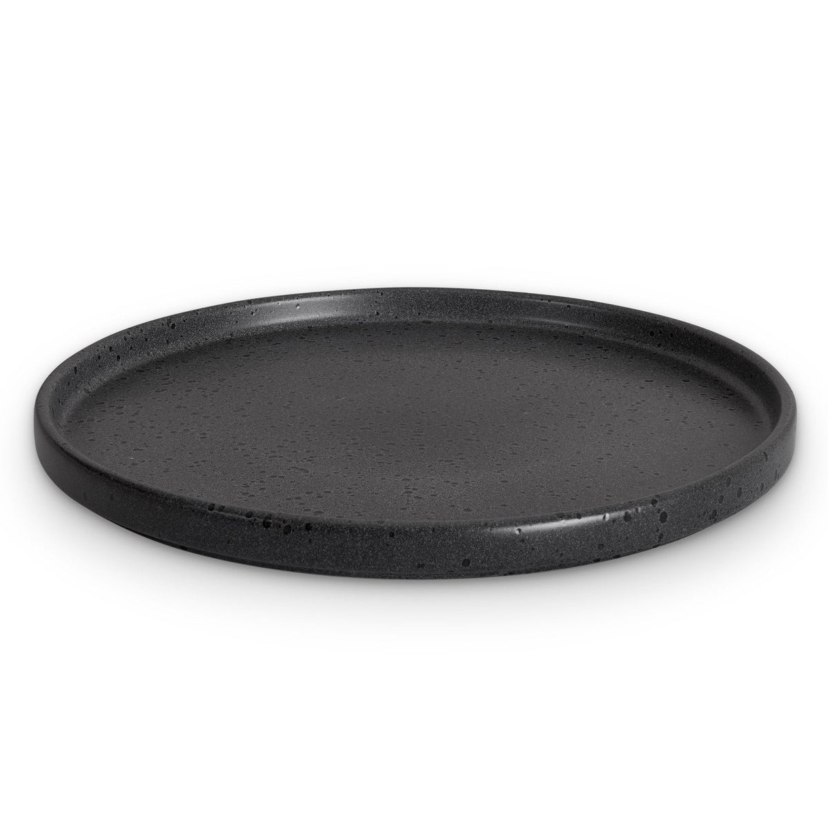Dusklia - Nori Stoneware Set of 4 Dinner Plates - Charcoal Grey