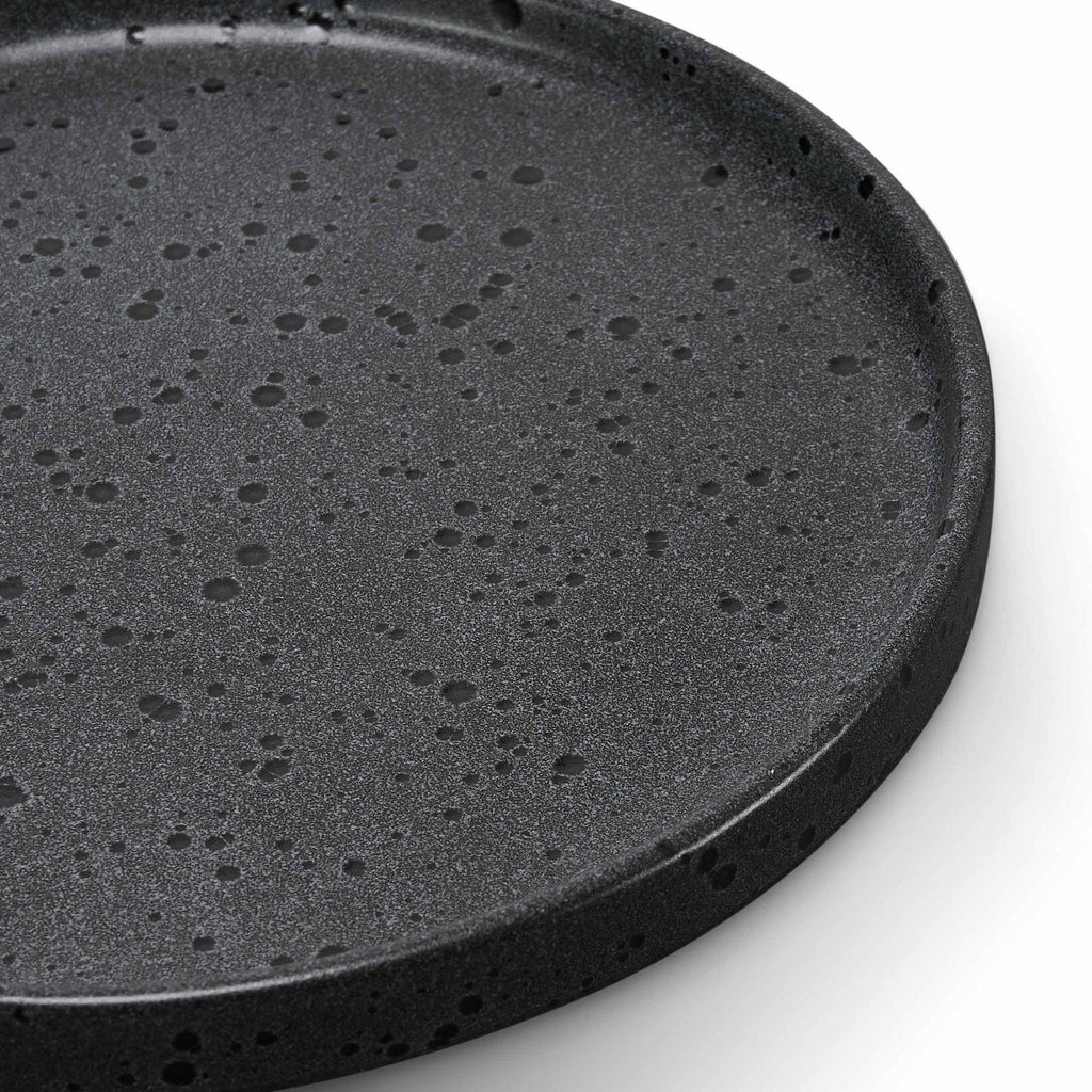 Dusklia - Nori Stoneware Set of 4 Side Plates - Charcoal Grey