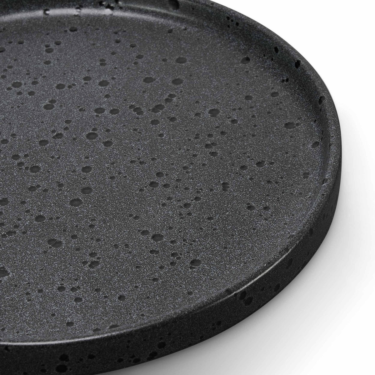 Dusklia - Nori Stoneware Set of 4 Side Plates - Charcoal Grey