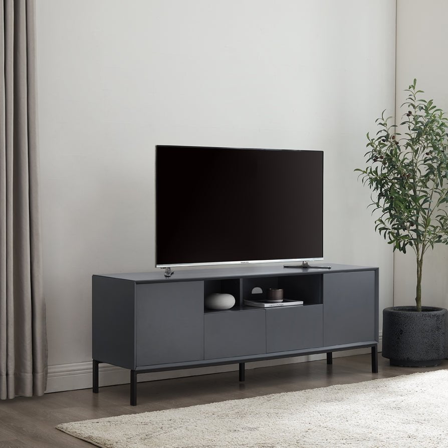 Dusklia - Nova TV Unit for TVs up to 60 - Charcoal