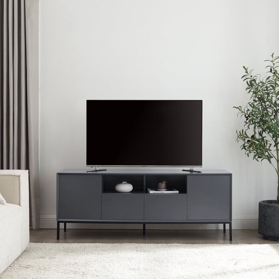 Dusklia - Nova TV Unit for TVs up to 60 - Charcoal