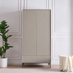 Dusklia - Nova 2 Door Wardrobe with Drawer  - Taupe