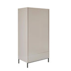 Dusklia - Nova 2 Door Wardrobe with Drawer  - Taupe