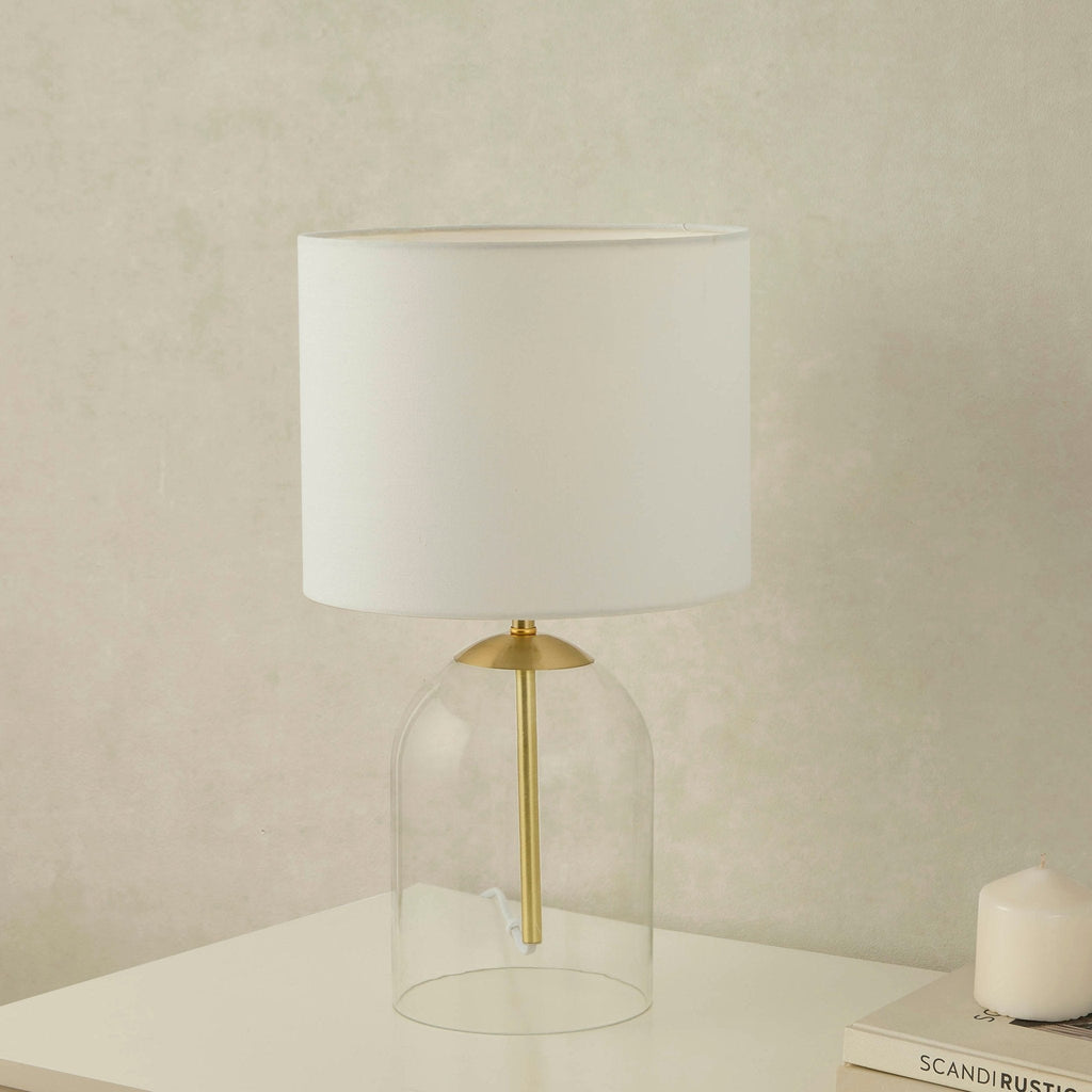 Dusklia - Nova Clear Glass Table Lamp - Gold