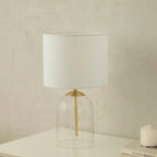 Dusklia - Nova Clear Glass Table Lamp - Gold