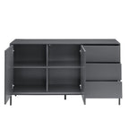 Dusklia - Nova Large Sideboard with Drawers - Charcoal