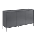 Dusklia - Nova Large Sideboard with Drawers - Charcoal