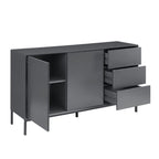 Dusklia - Nova Large Sideboard with Drawers - Charcoal