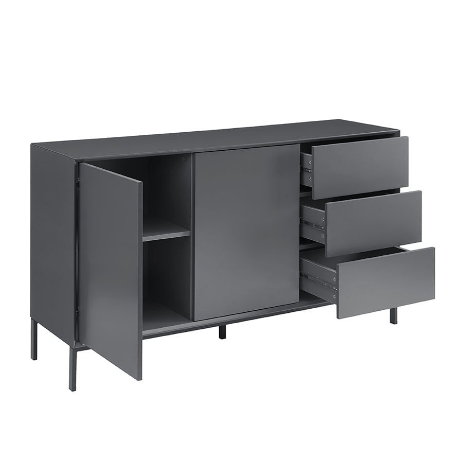 Dusklia - Nova Large Sideboard with Drawers - Charcoal