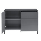 Dusklia - Nova Small Sideboard with Drawers - Charcoal