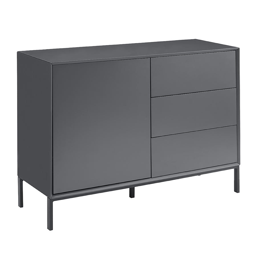 Dusklia - Nova Small Sideboard with Drawers - Charcoal