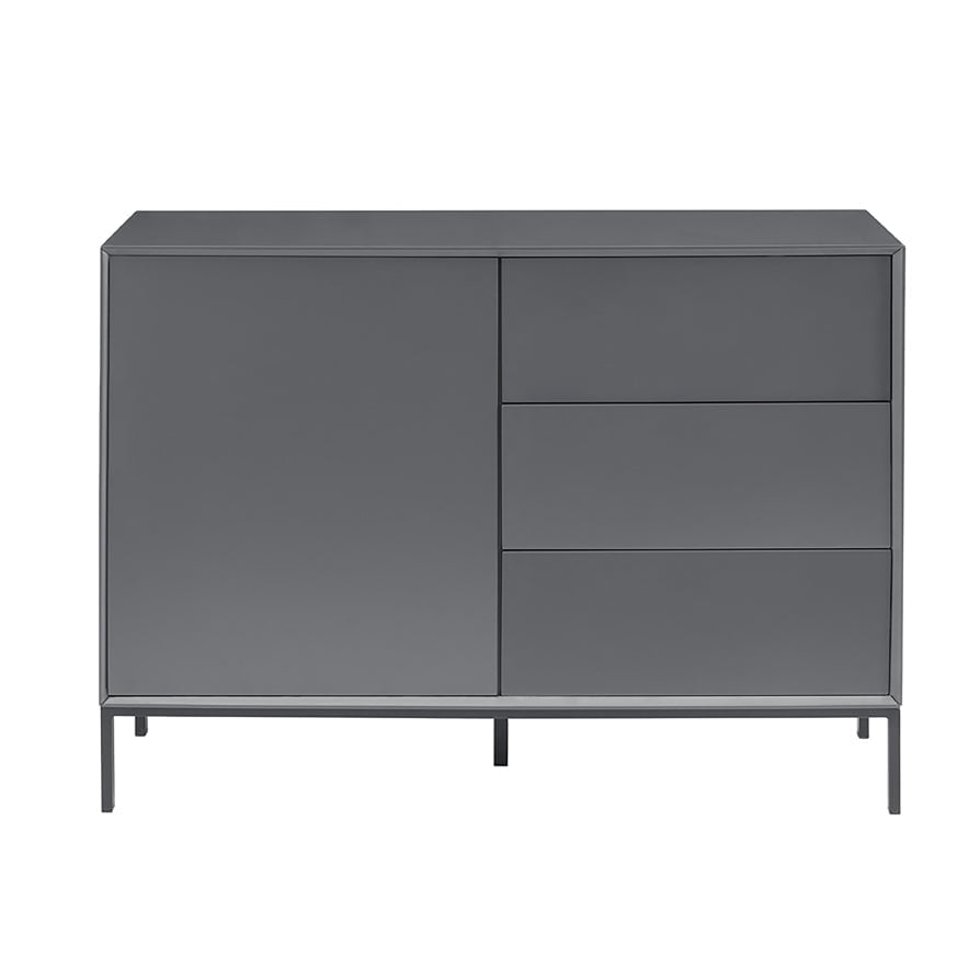 Dusklia - Nova Small Sideboard with Drawers - Charcoal