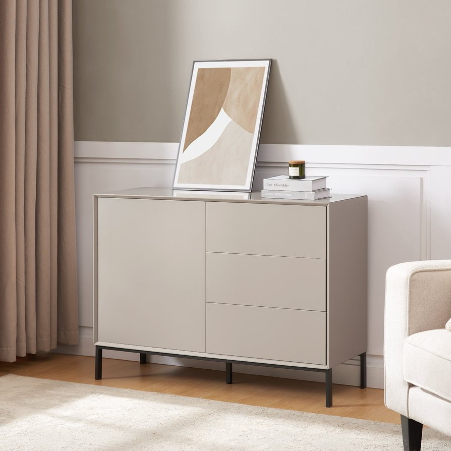 Dusklia - Nova Small Sideboard with Drawers - Taupe