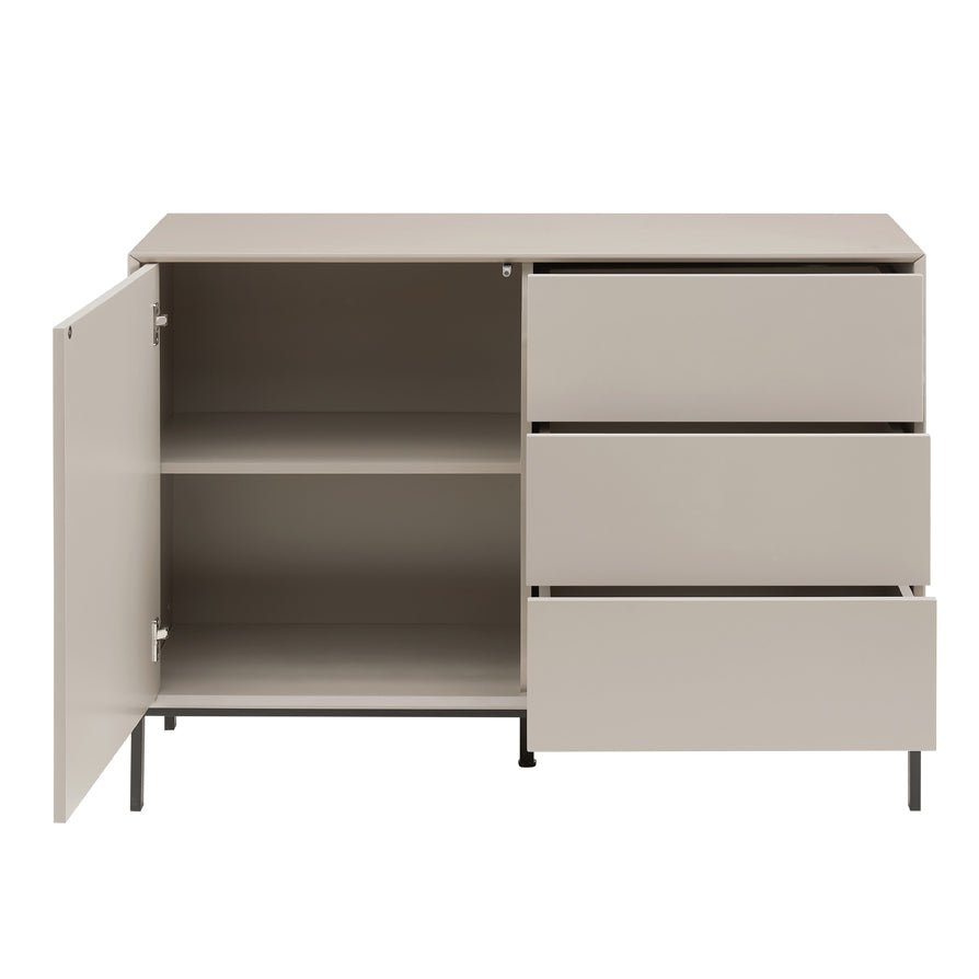 Dusklia - Nova Small Sideboard with Drawers - Taupe