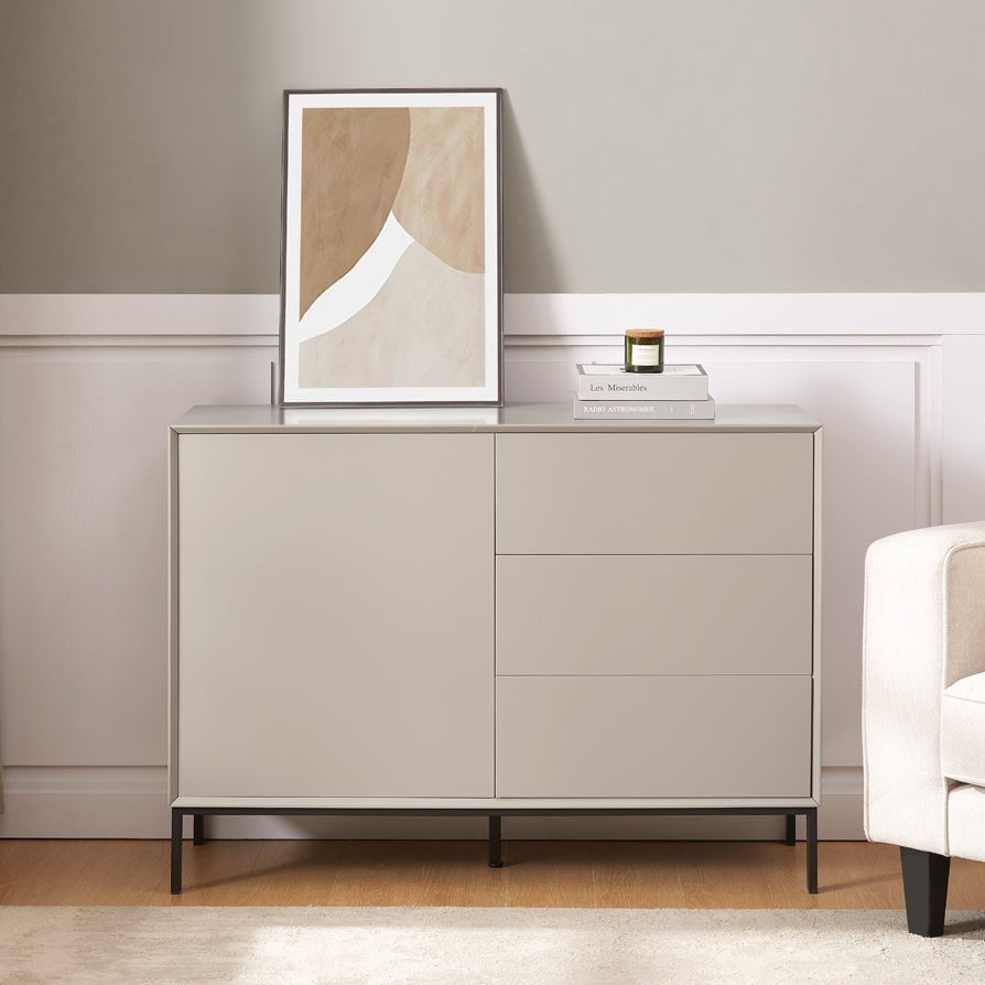 Dusklia - Nova Small Sideboard with Drawers - Taupe