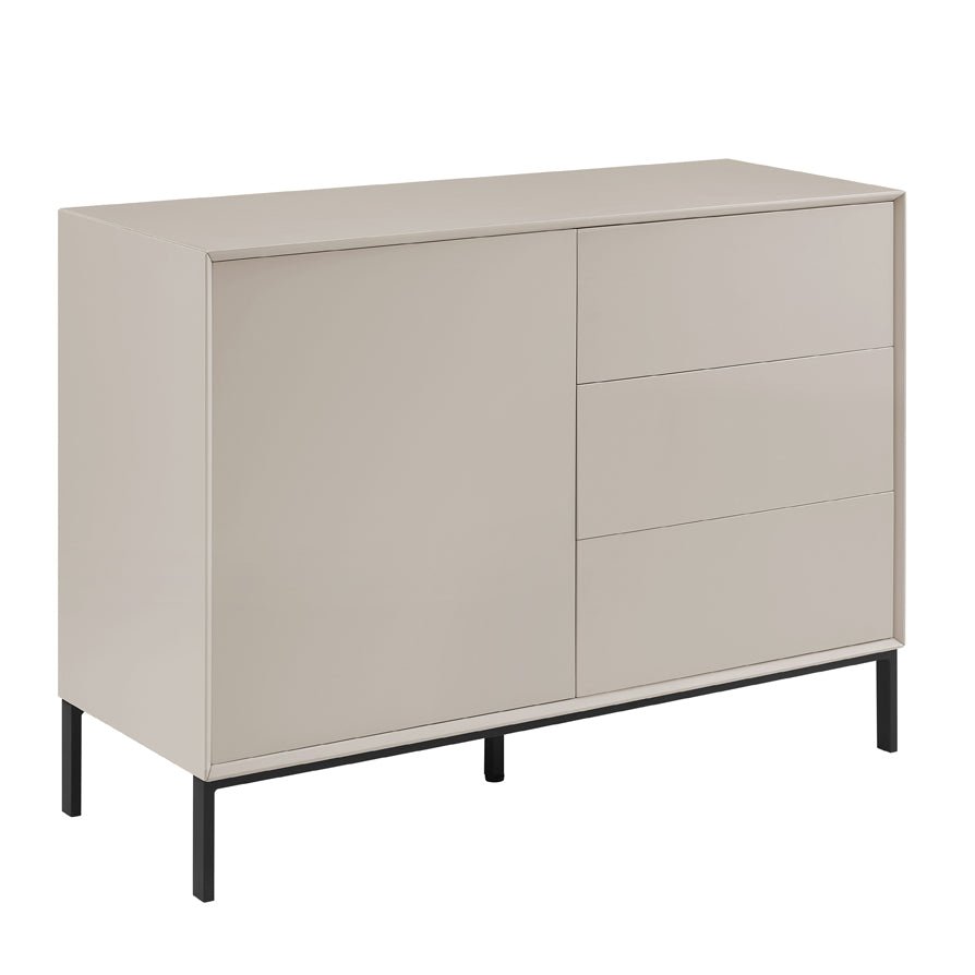 Dusklia - Nova Small Sideboard with Drawers - Taupe