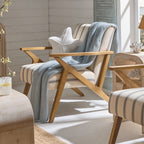 Dusklia - Nyla Accent Chair - Blue Stripe
