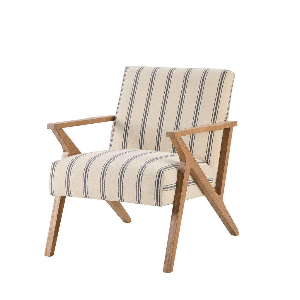 Dusklia - Nyla Accent Chair - Blue Stripe