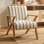 Dusklia - Nyla Accent Chair - Blue Stripe