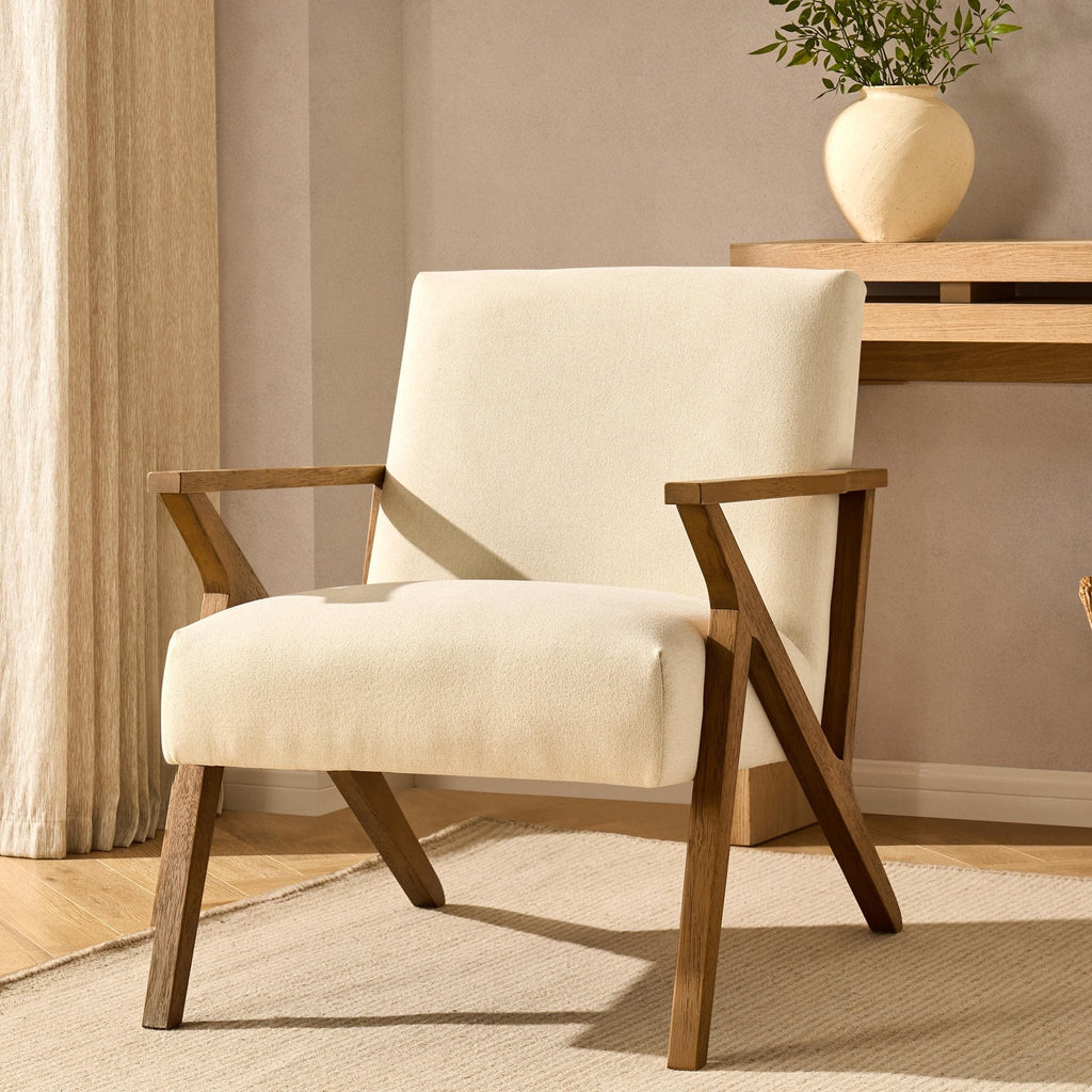 Dusklia - Nyla Accent Chair - Cream Linen