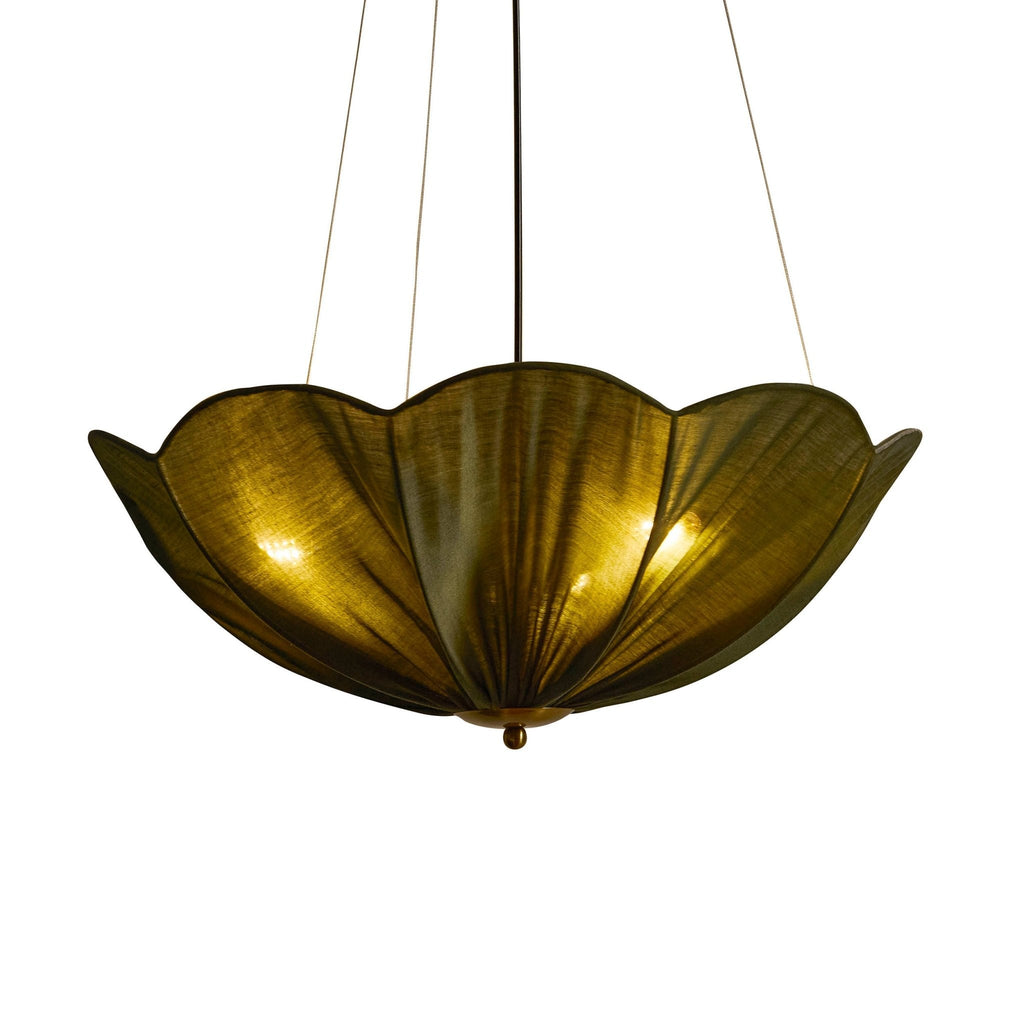 Dusklia - Oakley Petal Pendant Linen Fabric - Green
