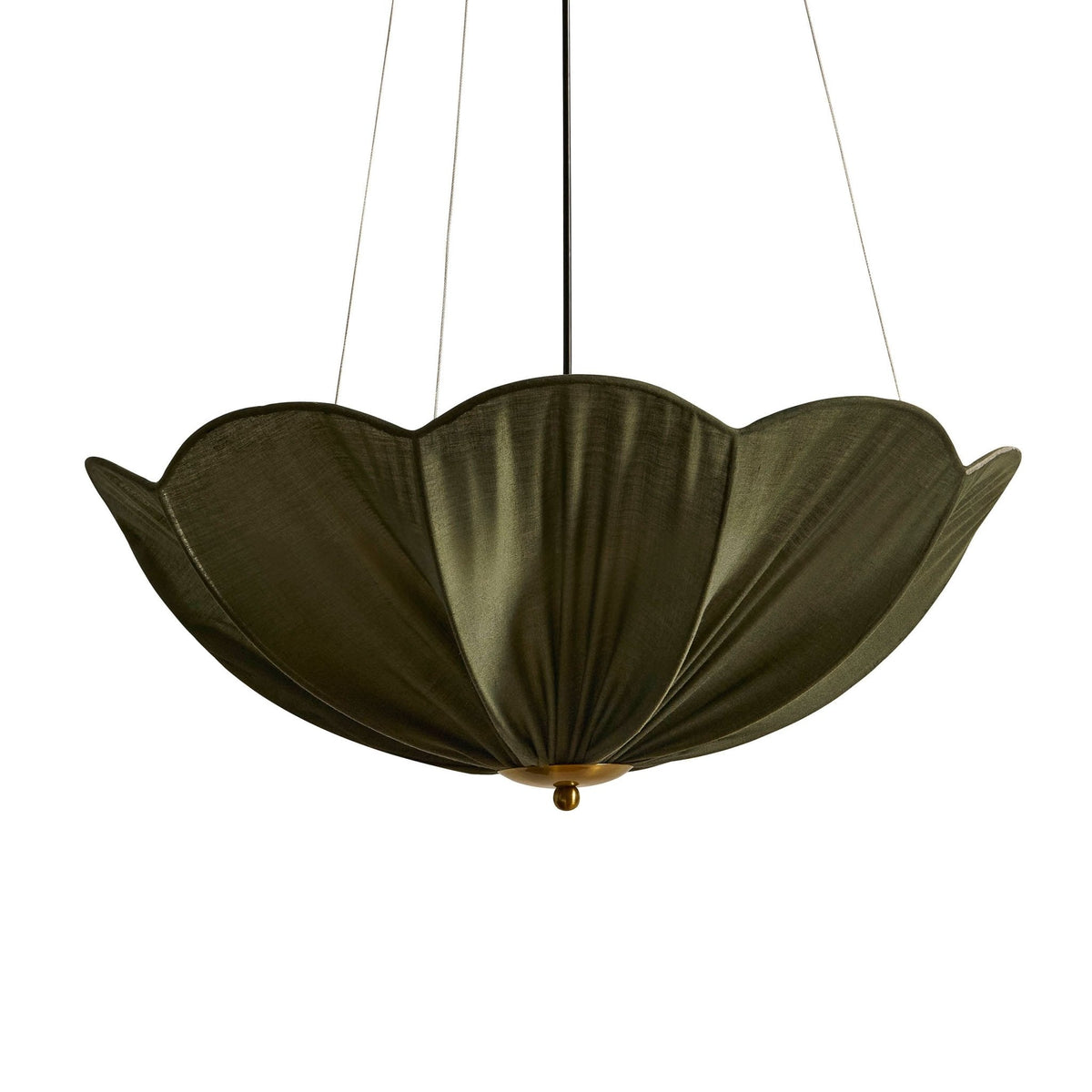 Dusklia - Oakley Petal Pendant Linen Fabric - Green