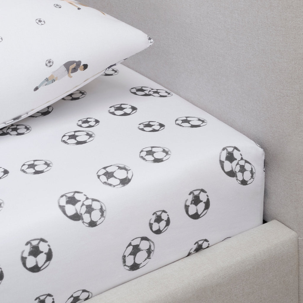 Dusklia - Ollie Football 100% Cotton Kids Fitted Sheet