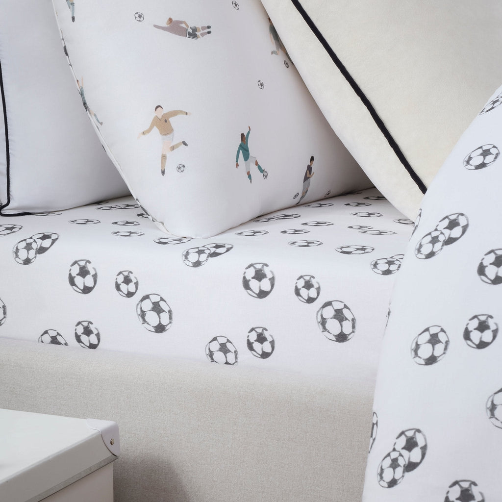 Dusklia - Ollie Football 100% Cotton Kids Fitted Sheet