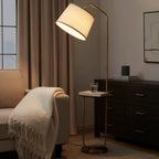 Dusklia - Orianna Floor Lamp with Side Table - Gold
