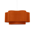 Dusklia - Orlaya Two-Tier Scalloped Ceiling Shade - Burnt Orange