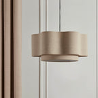 Dusklia - Orlaya Two-Tier Scalloped Ceiling Shade - Natural
