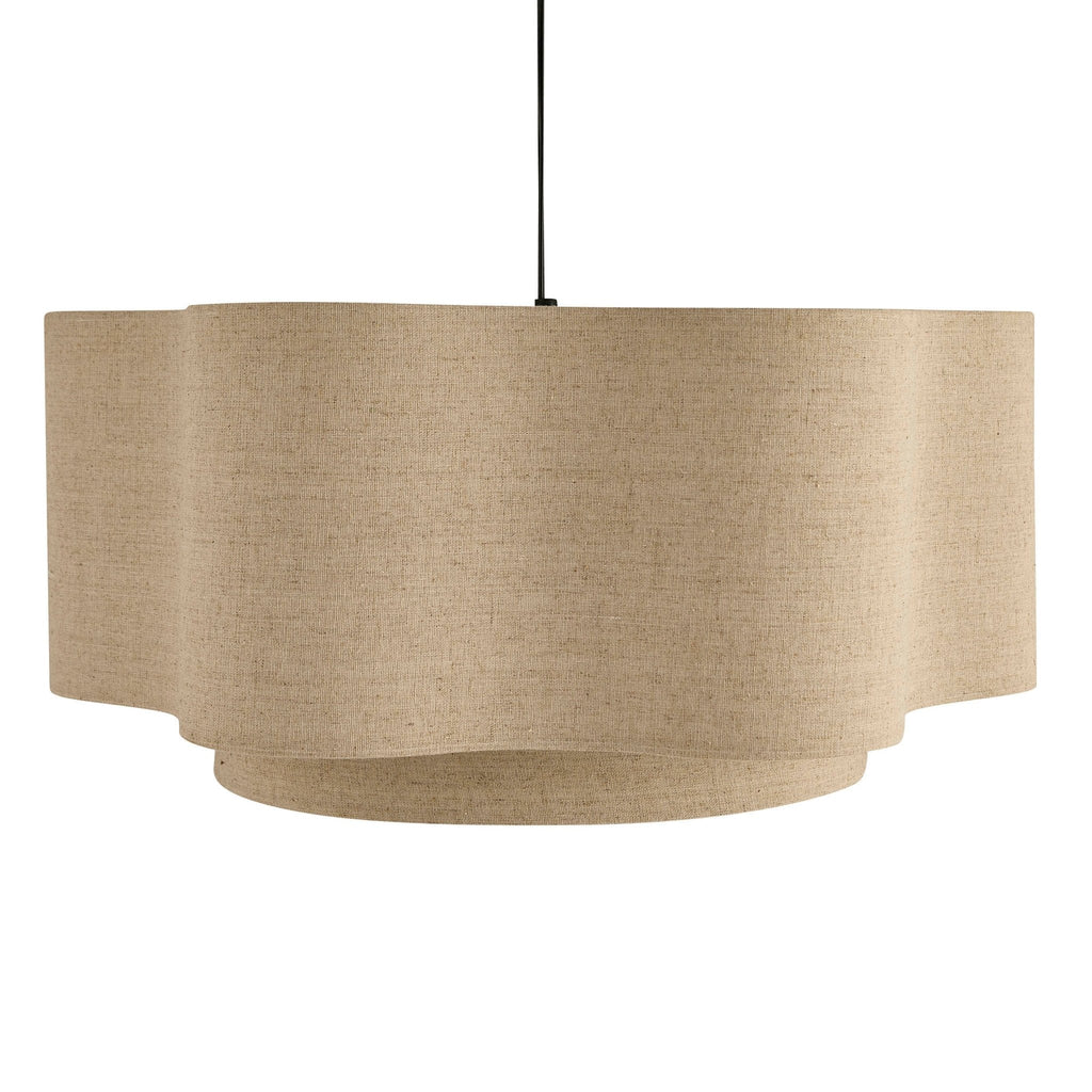 Dusklia - Orlaya Two-Tier Scalloped Ceiling Shade - Natural