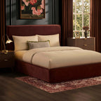 Dusklia - Oslo Ottoman Storage Bed - Chenille Dark Rust