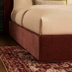 Dusklia - Oslo Ottoman Storage Bed - Chenille Dark Rust